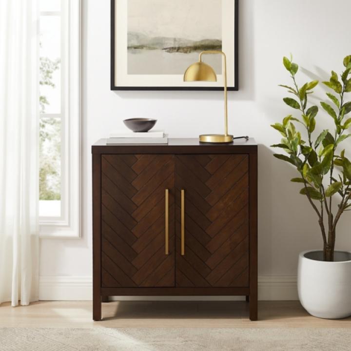 Mocha Mod Herringbone Cabinet