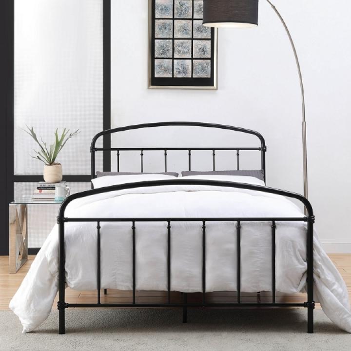 Midnight Vintage Arch Full Bed Frame