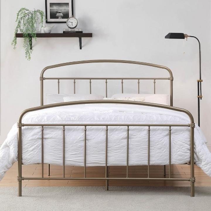 Golden Sun Vintage Arch Queen Bed Frame
