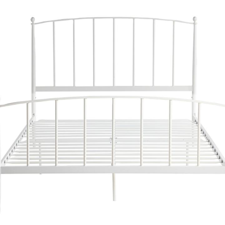 Daisy White Modern Arch Queen Bed Frame