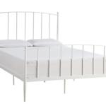 Daisy White Modern Arch Queen Bed Frame