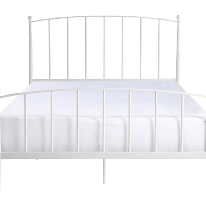 Daisy White Modern Arch Queen Bed Frame