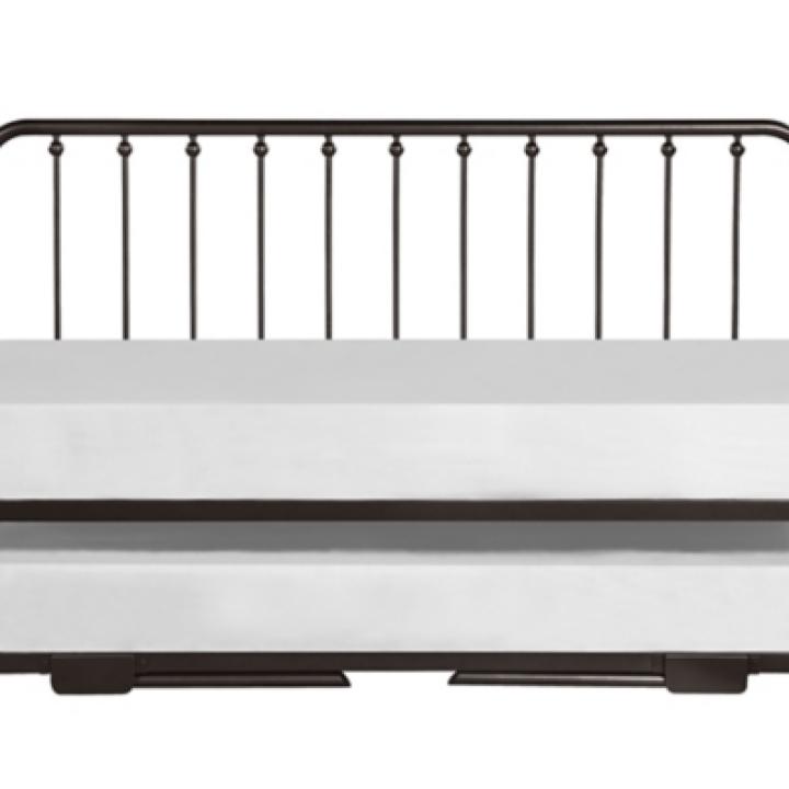 Bronze Spindleback Metal Trundle Daybed