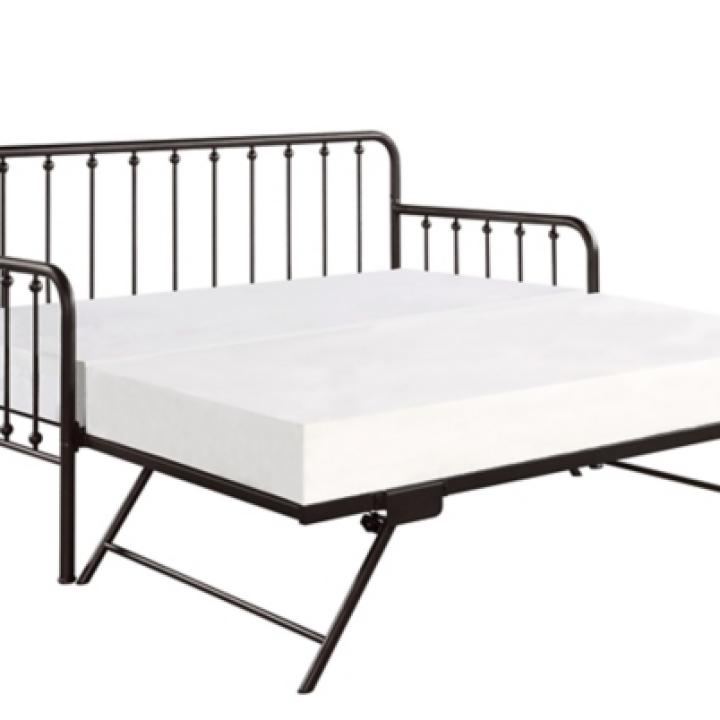 Bronze Spindleback Metal Trundle Daybed