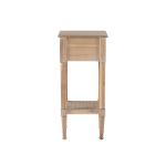 Natural Wood Coastal Compact Accent Table