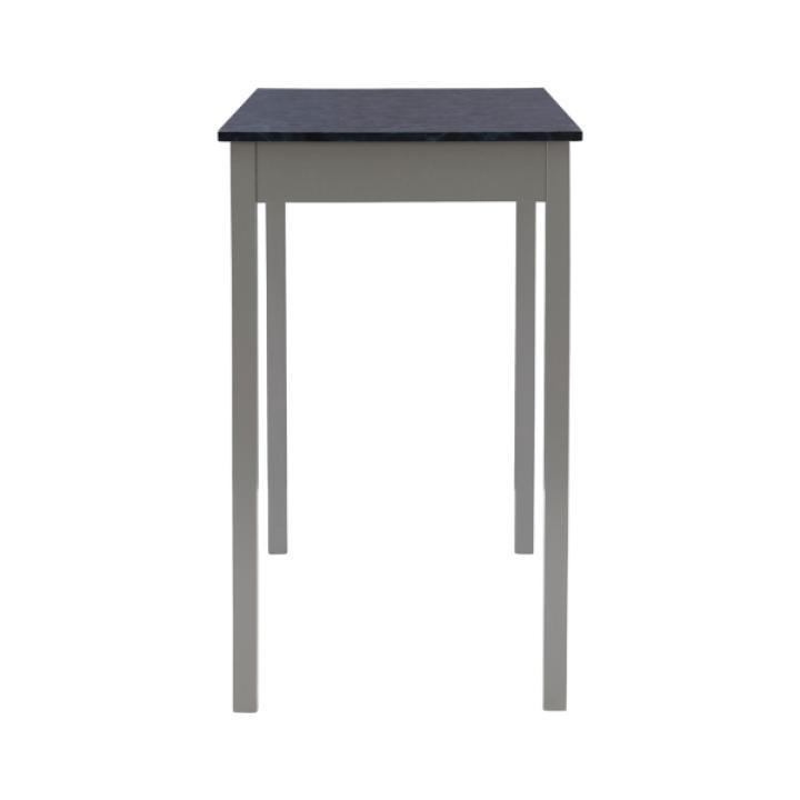 Gray and Black 3-pc. Stool and Table Set