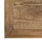 Distressed White and Brown Wood Console Table