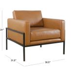 Carmel Vegan Leather Club Accent Chair