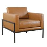 Carmel Vegan Leather Club Accent Chair