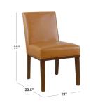 Blair Carmel Leather Dining Chair