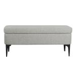 Ricardo Gray Woven Storage Bench
