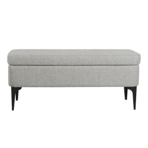 Ricardo Gray Woven Storage Bench