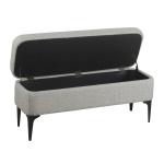 Ricardo Gray Woven Storage Bench