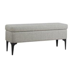 Ricardo Gray Woven Storage Bench