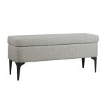 Ricardo Gray Woven Storage Bench
