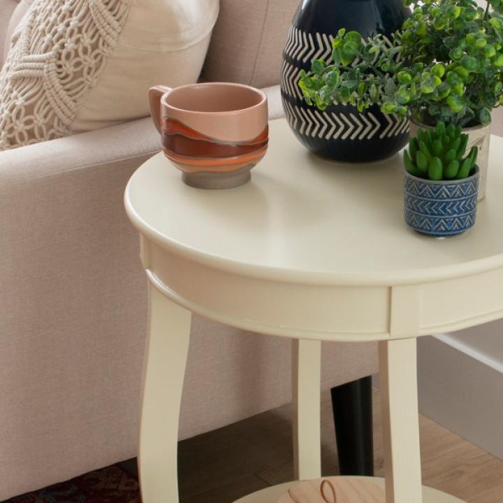 Merryweather Off White Accent Table