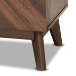 Sabrina Walnut Wood 3-Drawer Chest