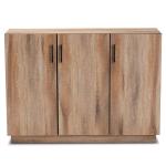 Stella Contemporary Oak 3-Door Cabinet