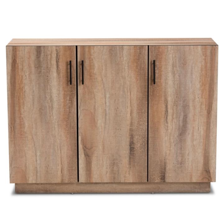 Stella Contemporary Oak 3-Door Cabinet