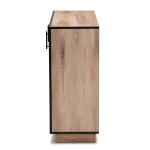 Stella Contemporary Oak 3-Door Cabinet