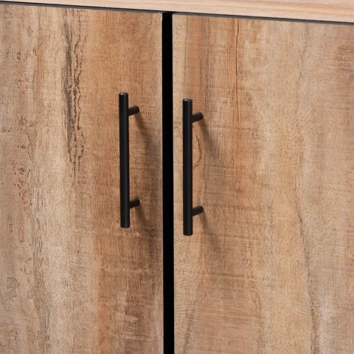 Stella Contemporary Oak 3-Door Cabinet