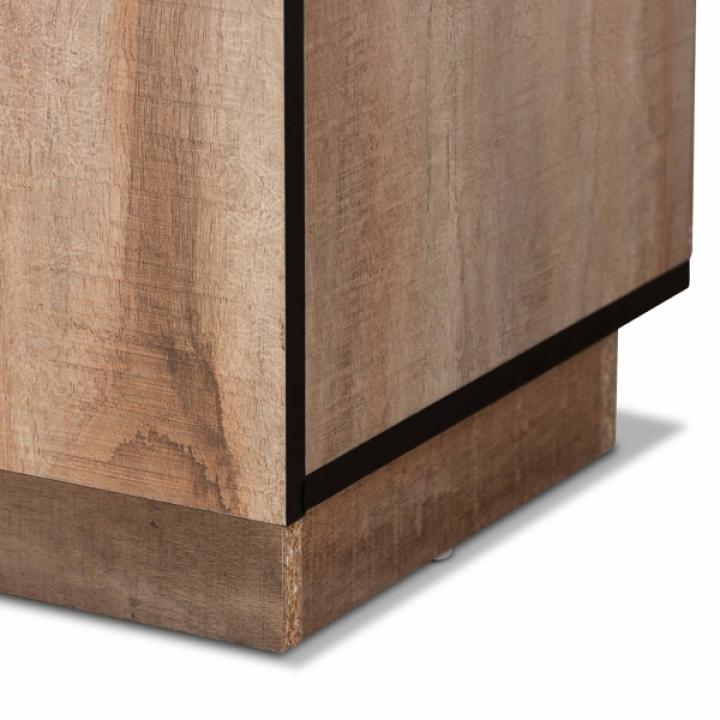 Stella Contemporary Oak 3-Door Cabinet