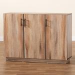 Stella Contemporary Oak 3-Door Cabinet
