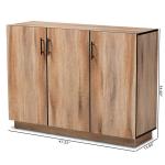 Stella Contemporary Oak 3-Door Cabinet