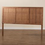 Ash Walnut Wood Panel King Headboard