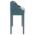 Blue Wood 5-Drawers Desk