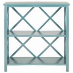 Turquoise Trellis Pine Wood Bookcase