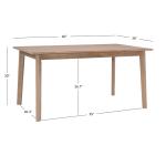 Colleen Natural Midcentury Dining Table
