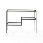 Matte Black Multi Level Console Table