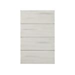 Antique Whitewashed Wood Rectangular Side Table