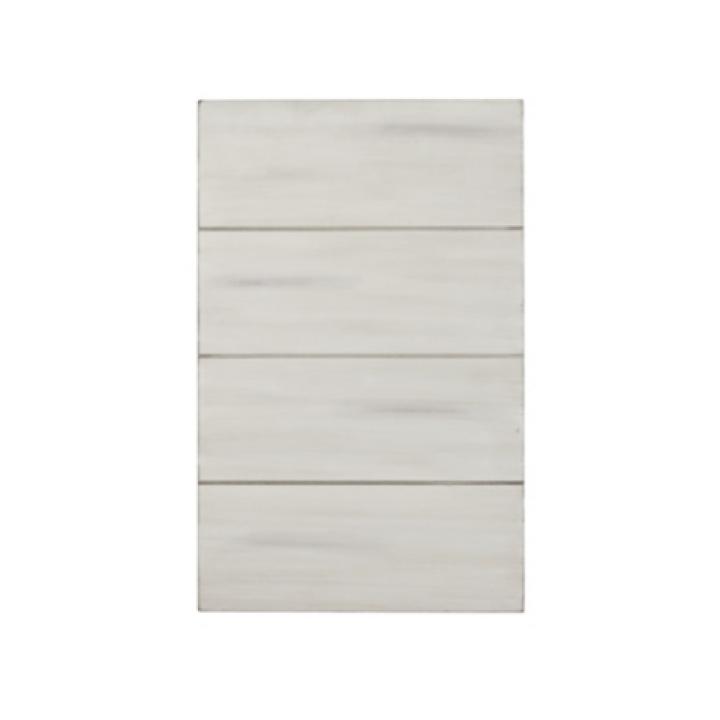 Antique Whitewashed Wood Rectangular Side Table