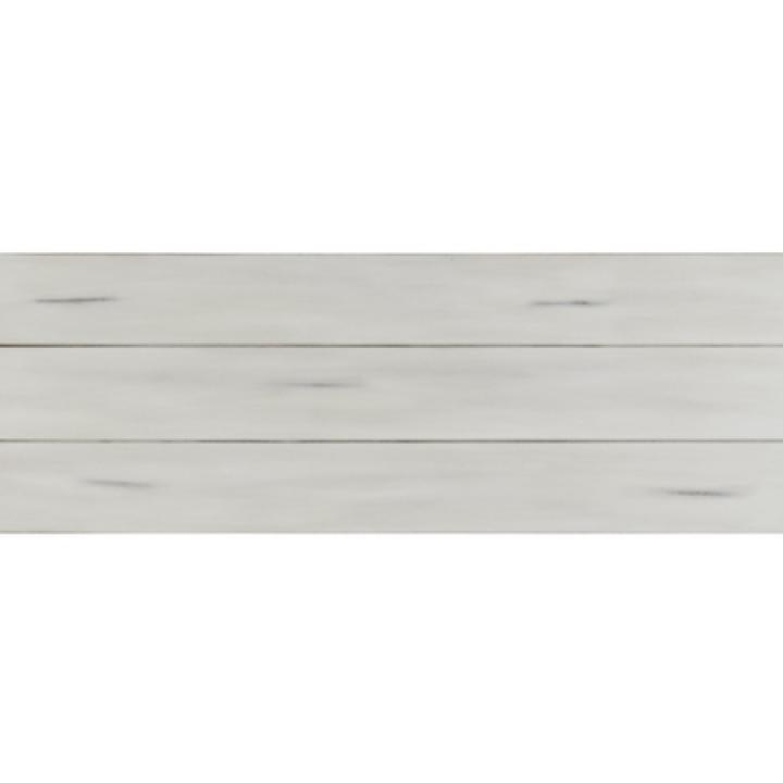 Antique Whitewashed Wood Dining Bench