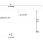 Antique Whitewashed Wood Dining Bench