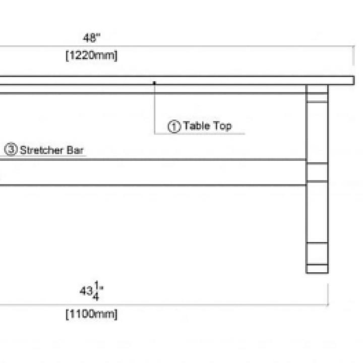 Antique Whitewashed Wood Dining Bench