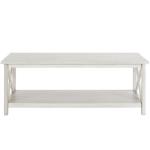Antique Whitewashed Wood Coffee Table