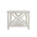 Antique Whitewashed Wood Coffee Table