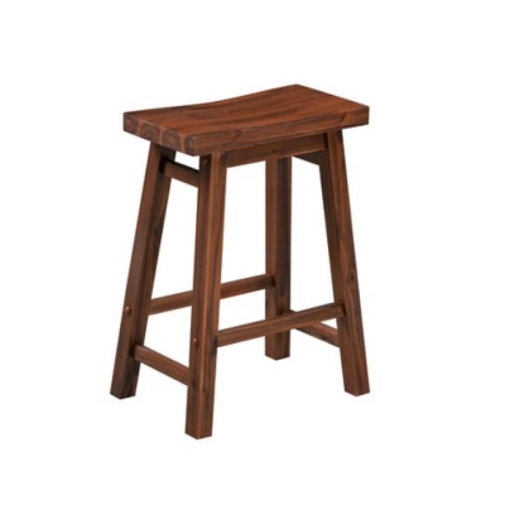 Chestnut Sonoma Saddle Counter Stools, Set of 2