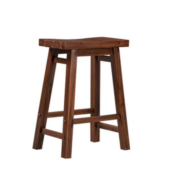 Chestnut Sonoma Saddle Counter Stools, Set of 2