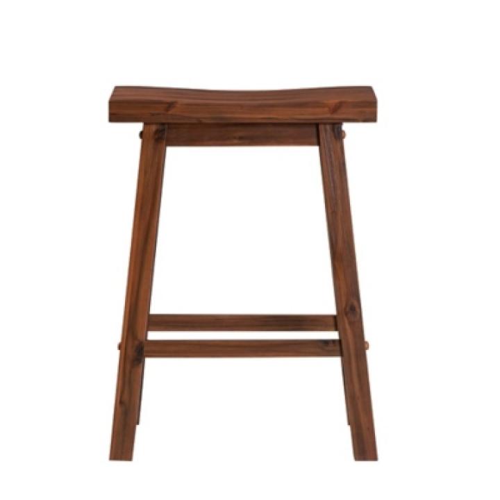 Chestnut Sonoma Saddle Counter Stools, Set of 2