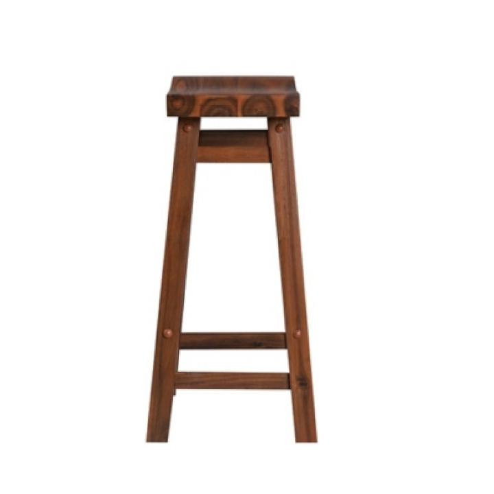 Chestnut Sonoma Saddle Counter Stools, Set of 2