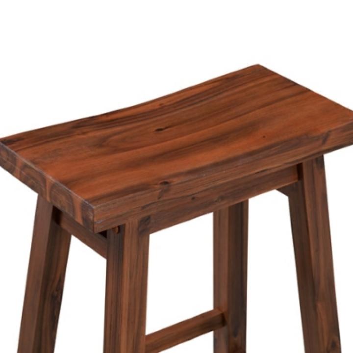 Chestnut Sonoma Saddle Counter Stools, Set of 2