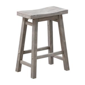 Storm Gray Sonoma Saddle Counter Stools, Set of 2