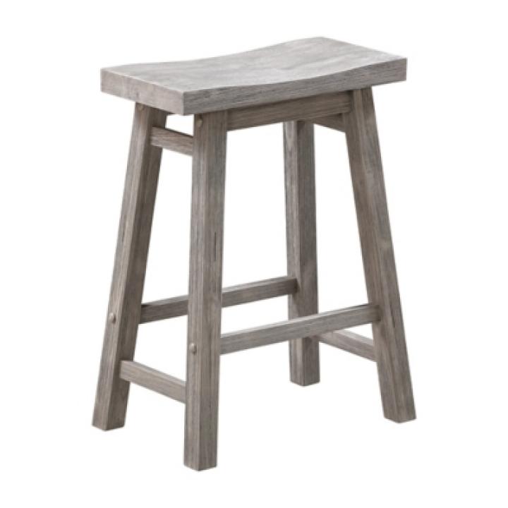 Storm Gray Sonoma Saddle Counter Stools, Set of 2
