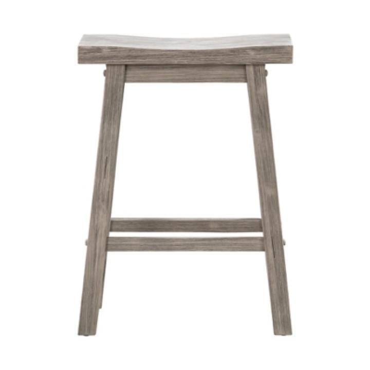 Storm Gray Sonoma Saddle Counter Stools, Set of 2