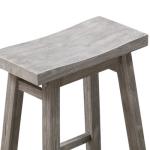 Storm Gray Sonoma Saddle Counter Stools, Set of 2