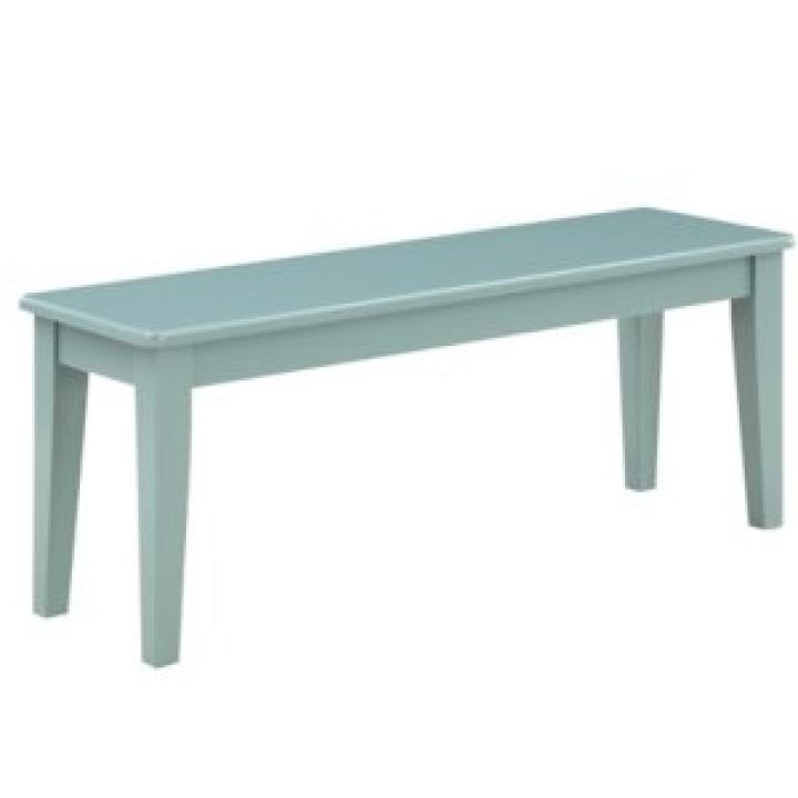 Turquoise Wood Classic Farmhouse Bench